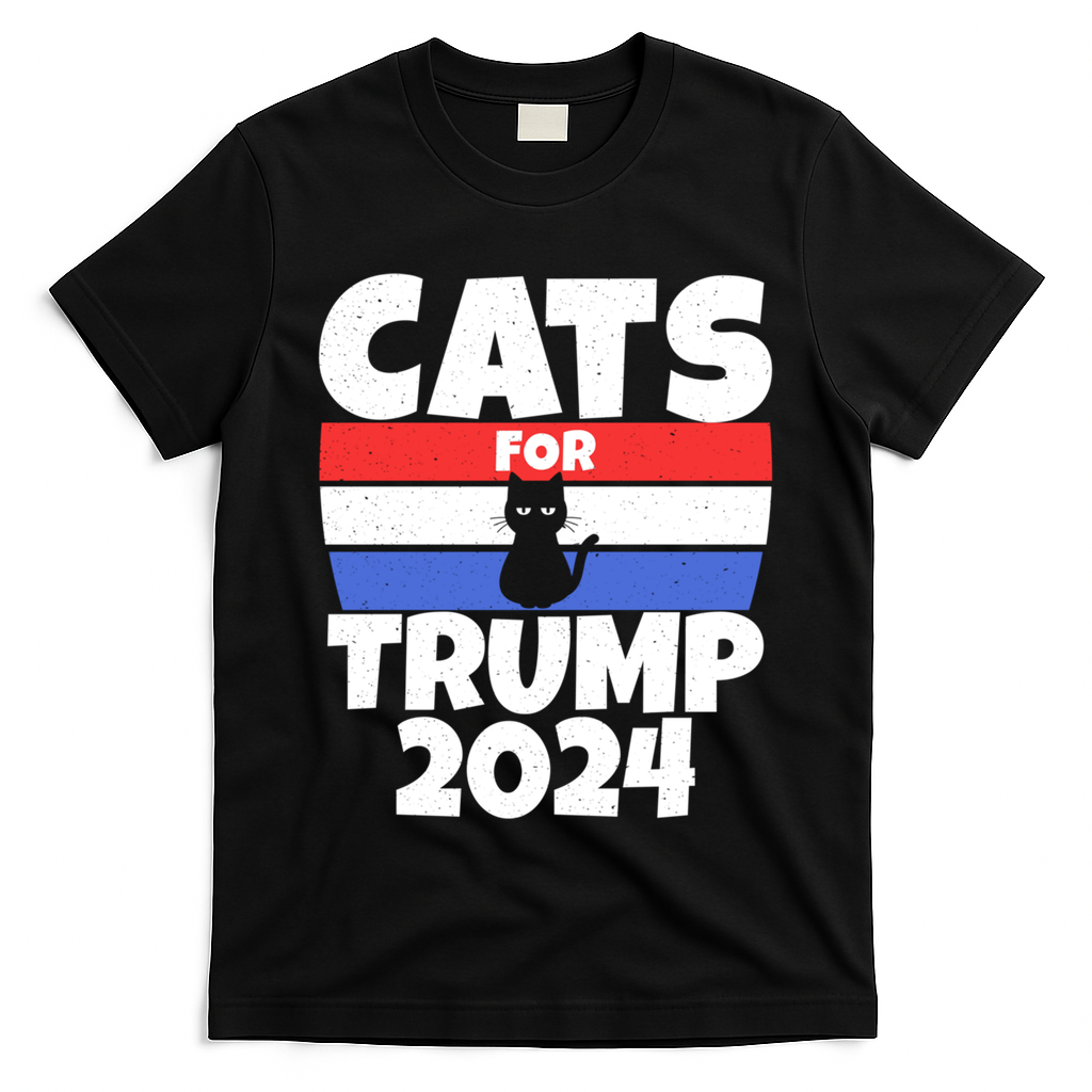 Cats For Trump 2024 Cat Owner Republican Cool Gift T-Shirt