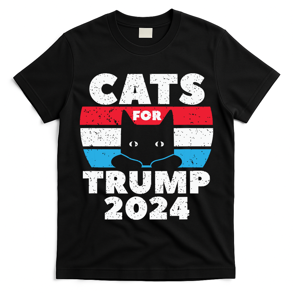 Cats For Trump 2024 Election T-Shirt