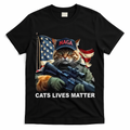 Cats Lives Matter Funny Trump 2024 Cat Maga Gift T-Shirt