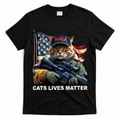 Cats Lives Matter Funny Trump 2024 Cat Maga T-Shirt
