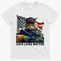 Cats Lives Matter Funny Trump 2024 Cat Maga T-Shirt