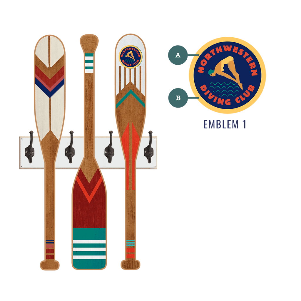 Oar Coatrack - Classic Trio Edition