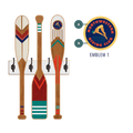 Oar Coatrack - Classic Trio Edition