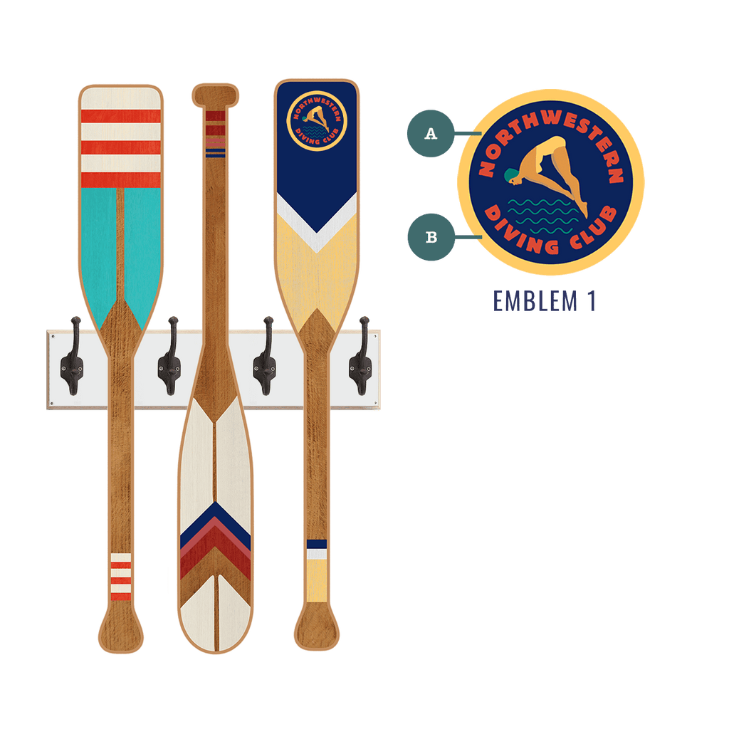 Oar Coatrack - Rustic Rowing Edition