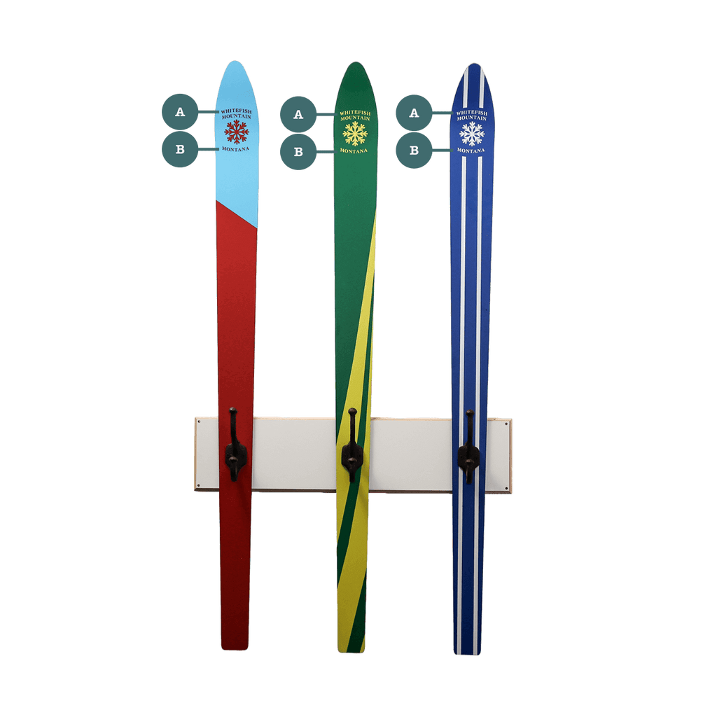 Ski Coatrack - Glacier Stripes Edition