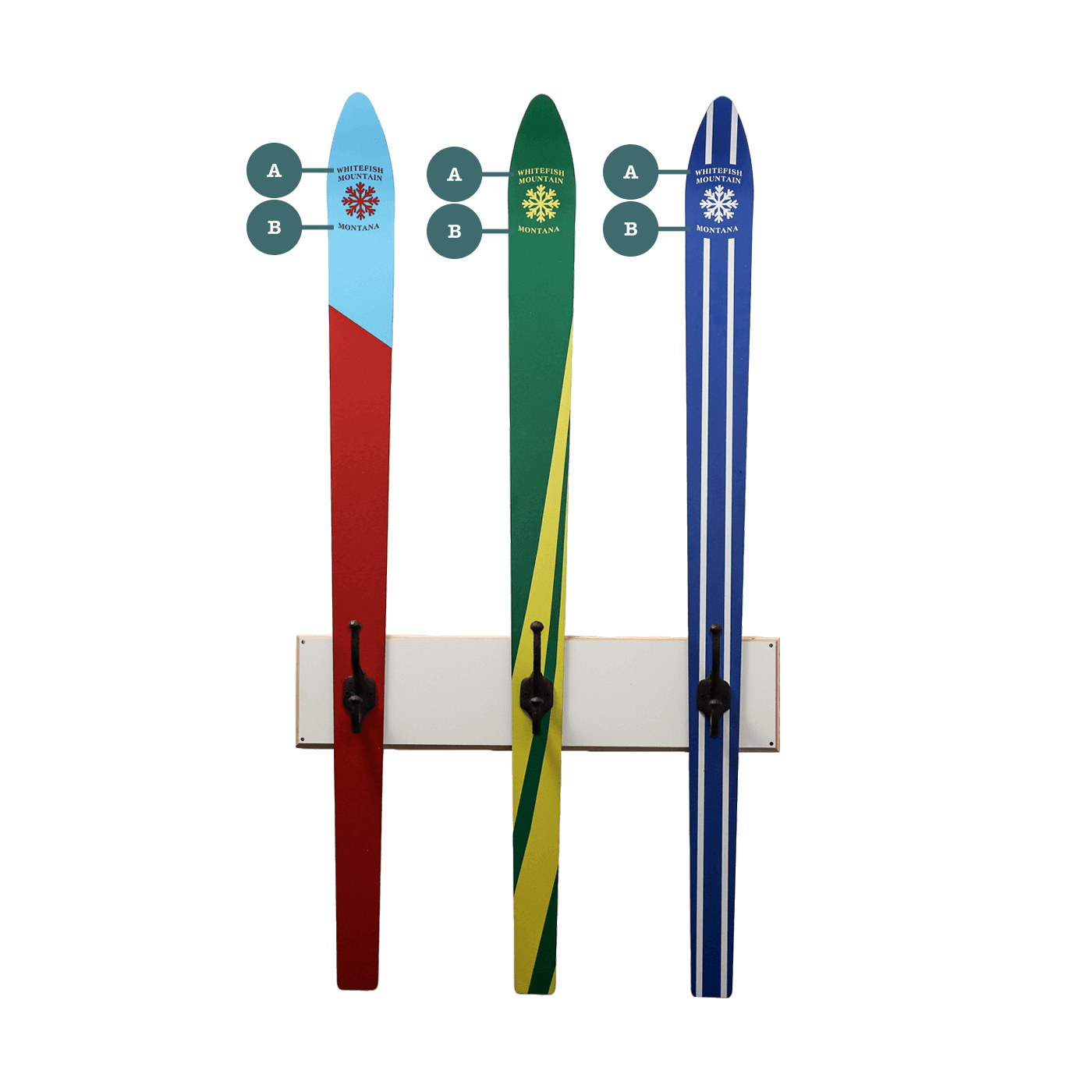 Ski Coatrack - Glacier Stripes Edition