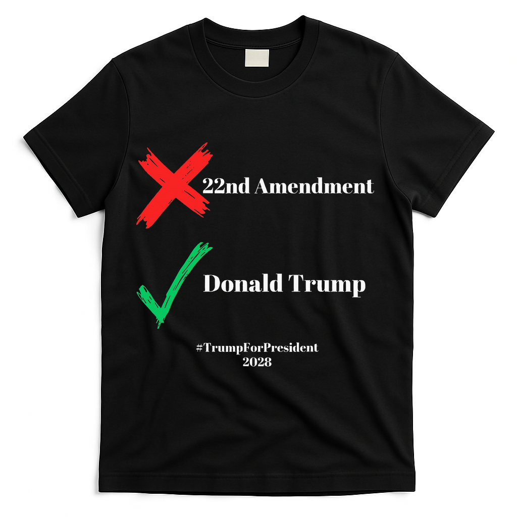 Cancel The 22nd Amendment Support Trump For President 2028 T-Shirt