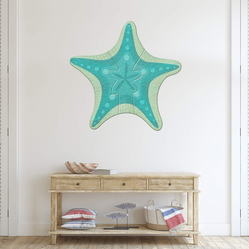 Coastal Starfish - Wood Wall Art