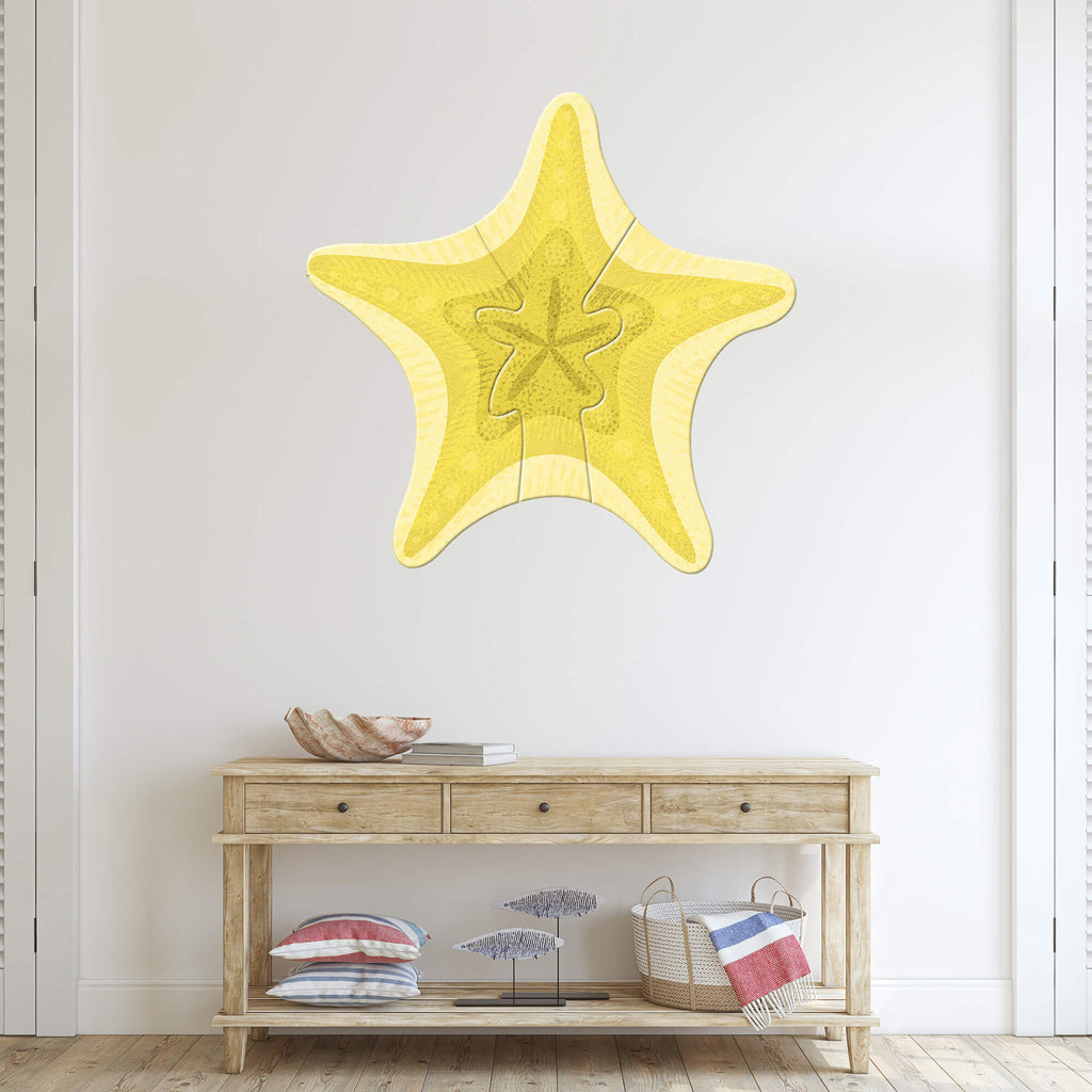 Coastal Starfish - Wood Wall Art
