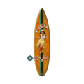 Aloha Hula Girl - Surfboard Wall Art