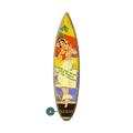 Butterfly Hula Girl - Surfboard Wall Art