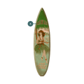 Ukulele Hula Girl - Surfboard Wall Art