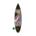 Splendid Flamingos! - Surfboard Wall Art