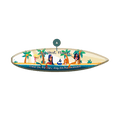 Come for the Sun, Stay for the Mermaids: Personalized - Surfboard Wall Art