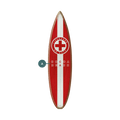 Lifeguard Sign: Personalized - Surfboard Wall Art