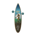 Mermaid Mystique at Moonlight - Surfboard Wall Art