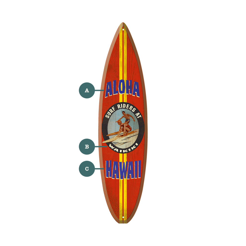 Surf Riders - Surfboard Wall Art