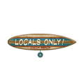 Locals Only - Surfboard Wall Art