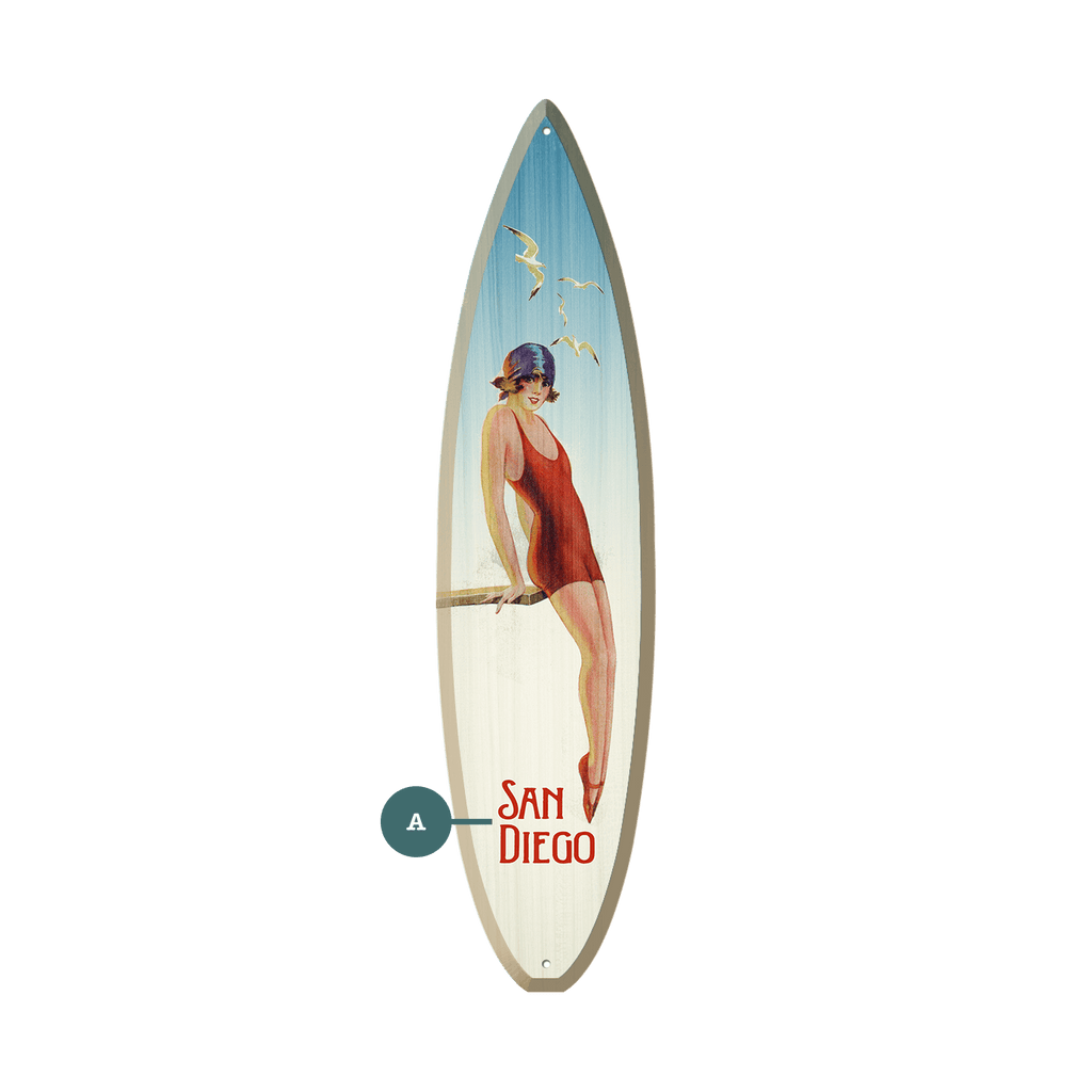 Season of the Sun - Surfboard Wall Art