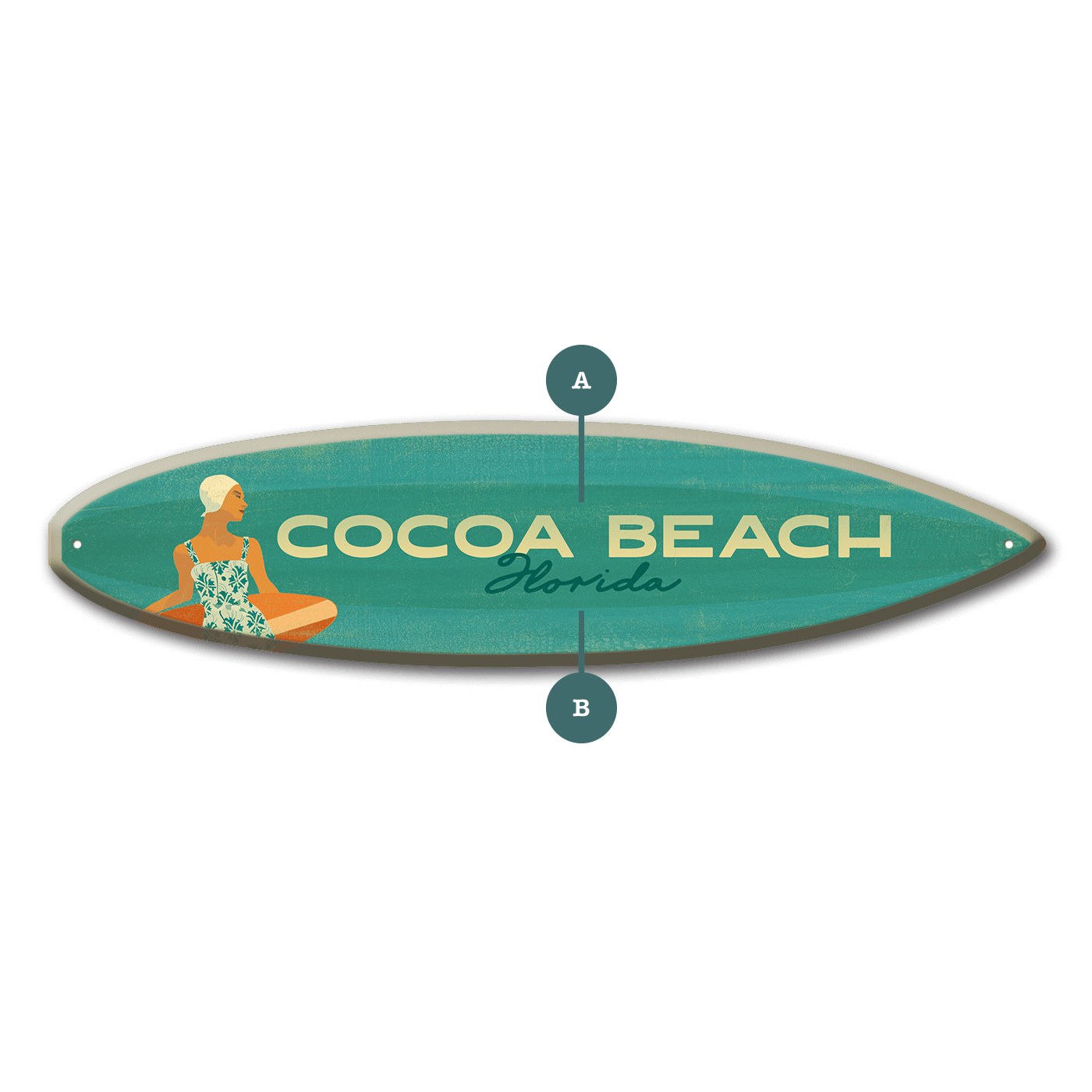 Seaside Style - Surfboard Wall Art