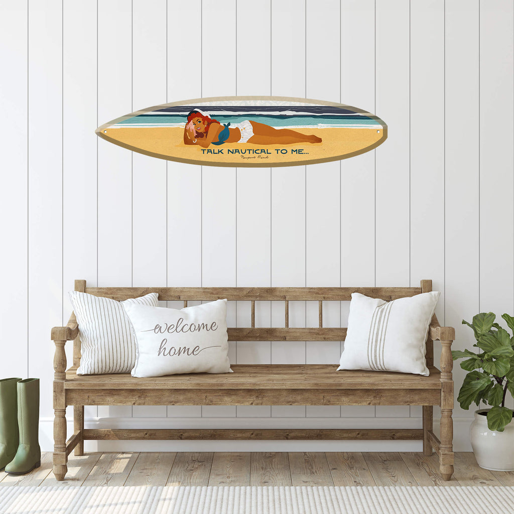 Talk Nautical To Me - Surfboard Wall Art