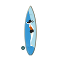 Seaside Serenity - Surfboard Wall Art