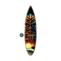 Tiki Man 2 - Surfboard Wall Art