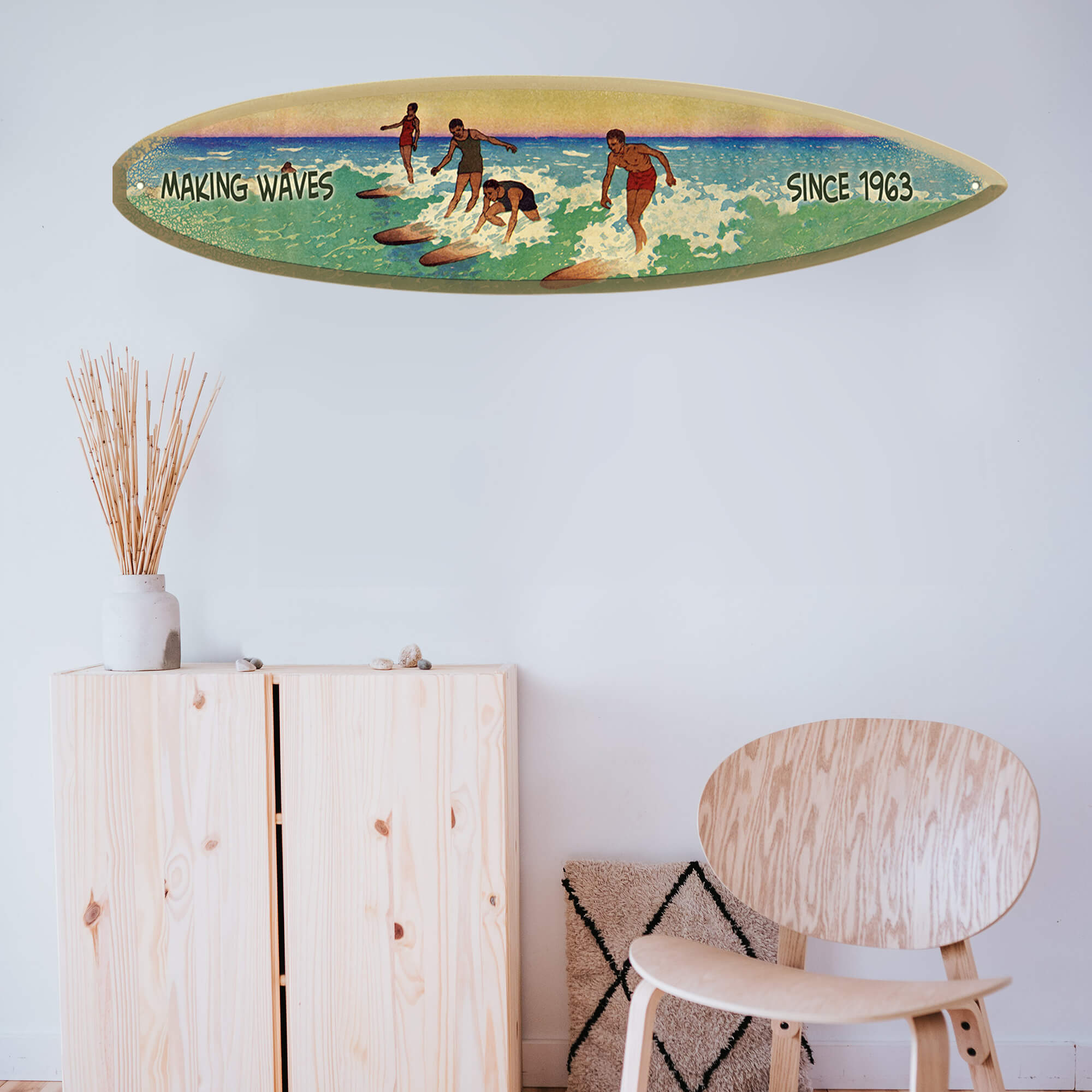 Riding the Waves: Surf Edition - Surfboard Wall Art