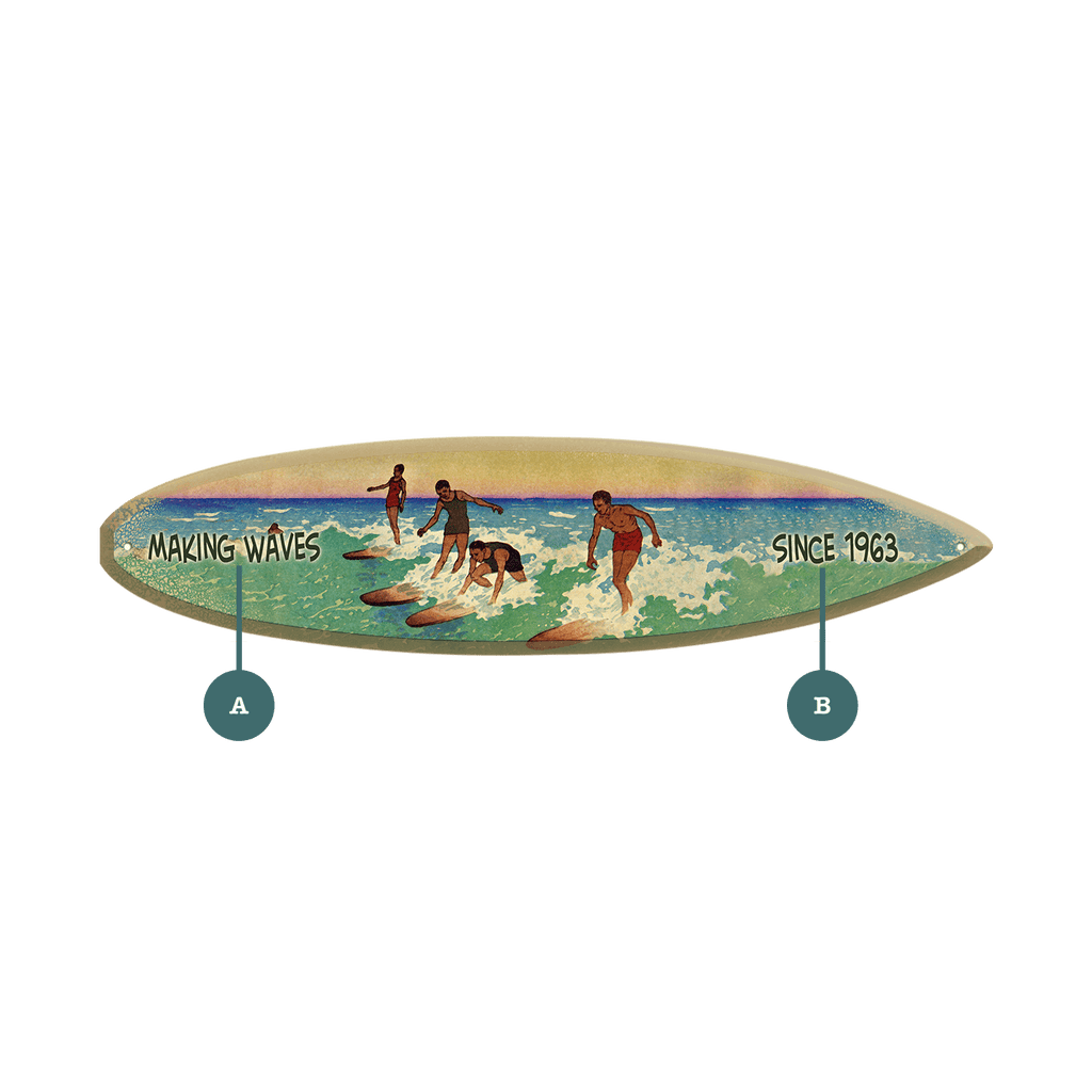 Riding the Waves: Surf Edition - Surfboard Wall Art