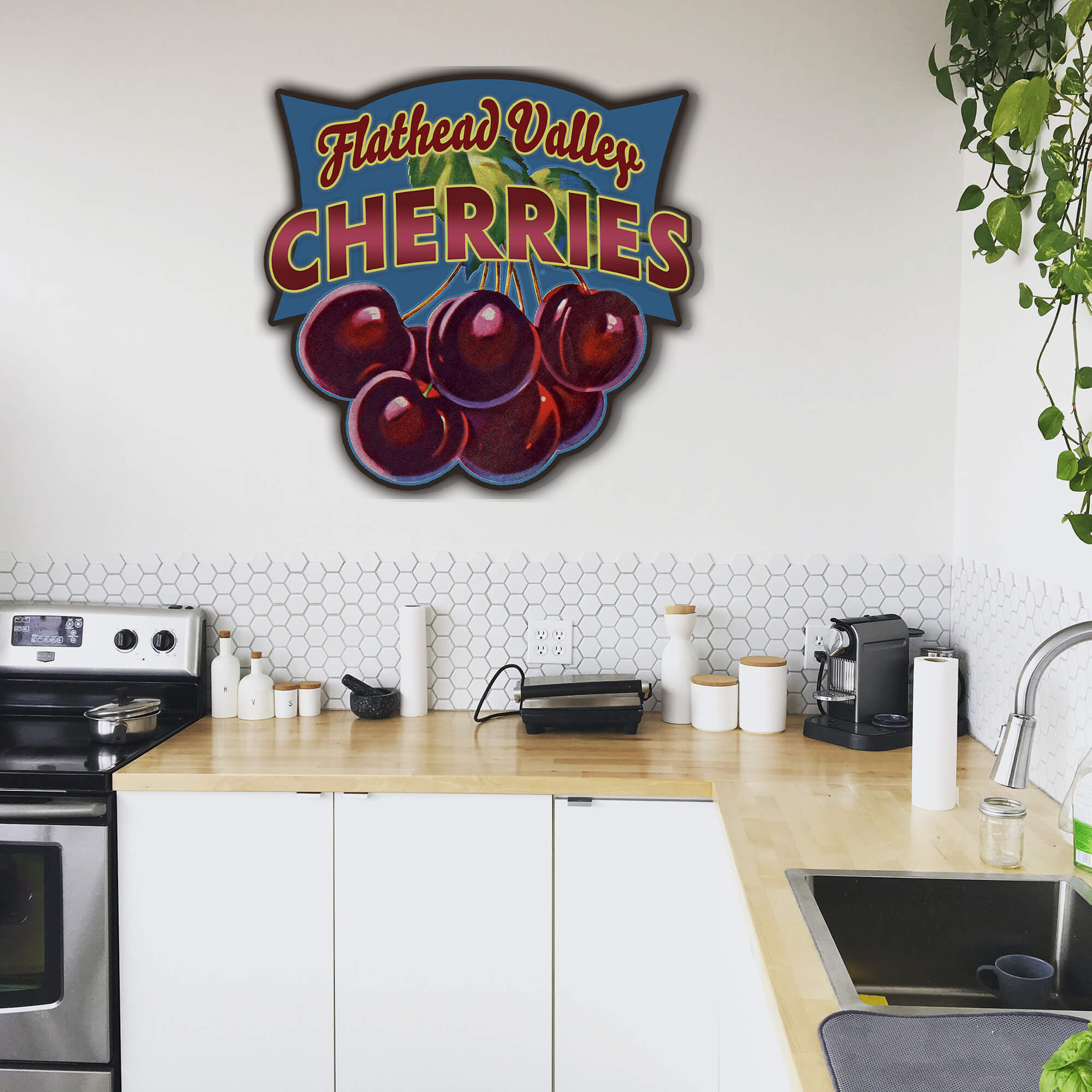 Garden Cutouts: Cherries - Decorative Plaque