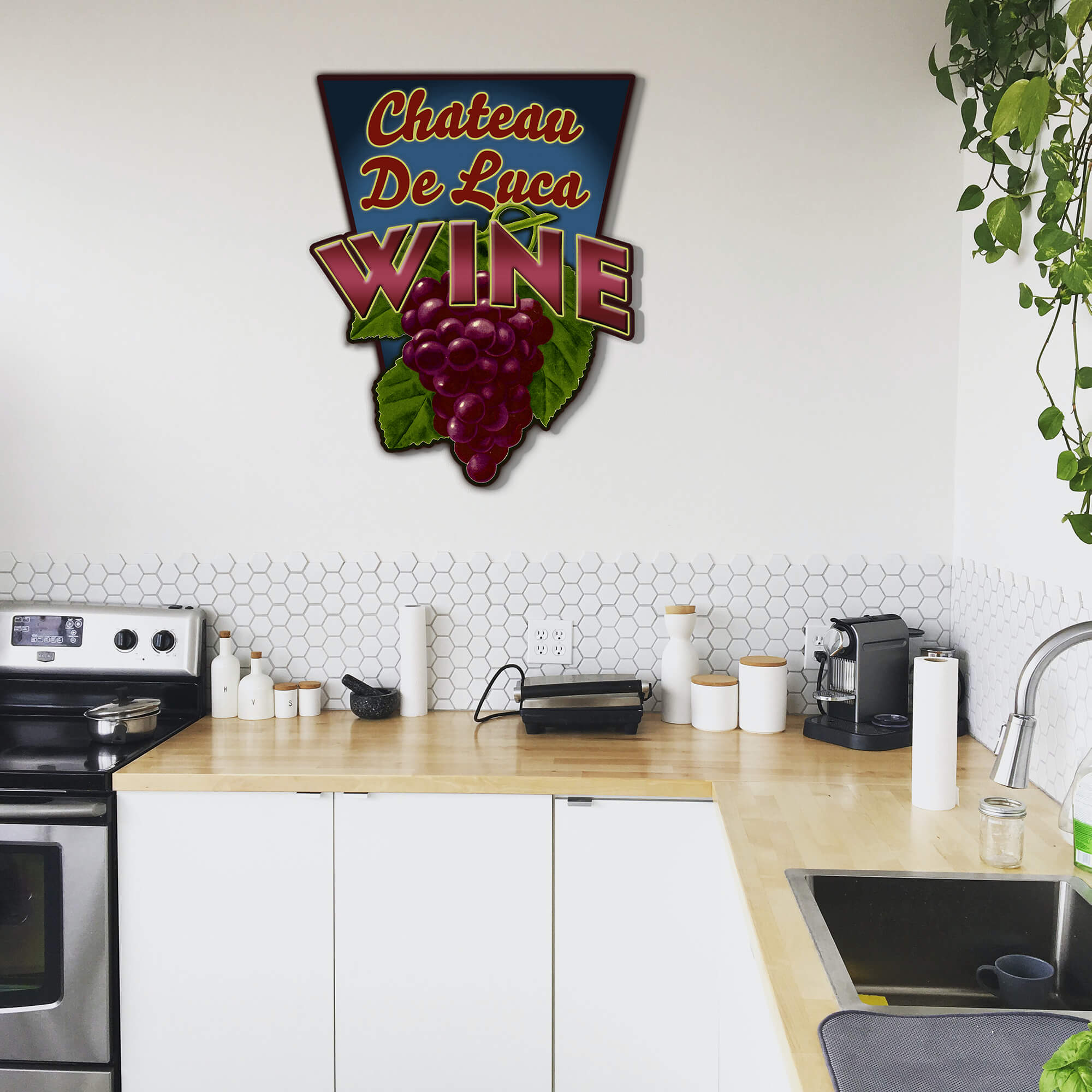 Garden Cutouts: Grapes - Decorative Plaque