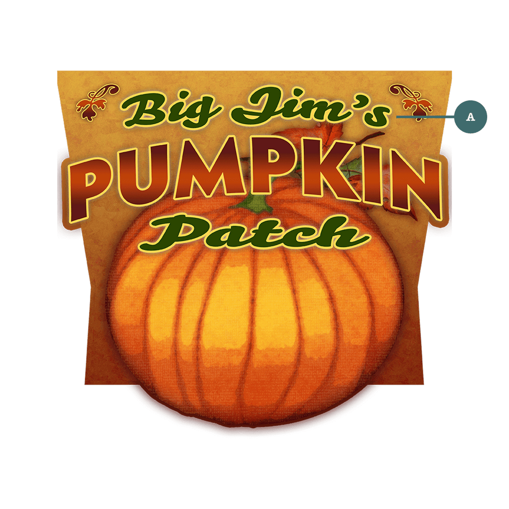 Garden Cutouts: Pumpkins - Decorative Plaque