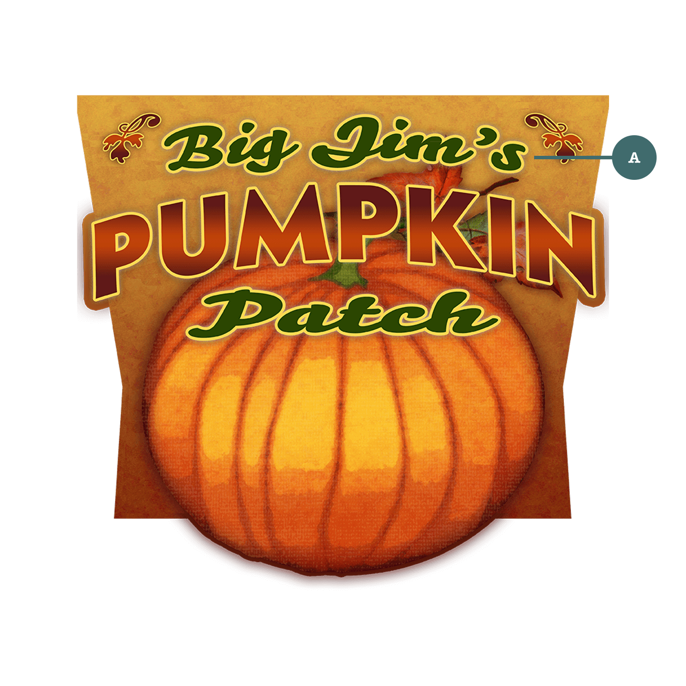 Garden Cutouts: Pumpkins - Decorative Plaque