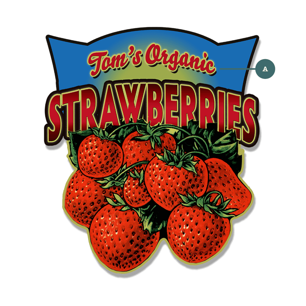 Garden Cutouts: Strawberries - Decorative Plaque