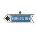 Ski Run Difficulty Arrow: Black - Wood Wall Decor