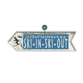 Ski In, Ski Out Arrow - Wood Wall Decor