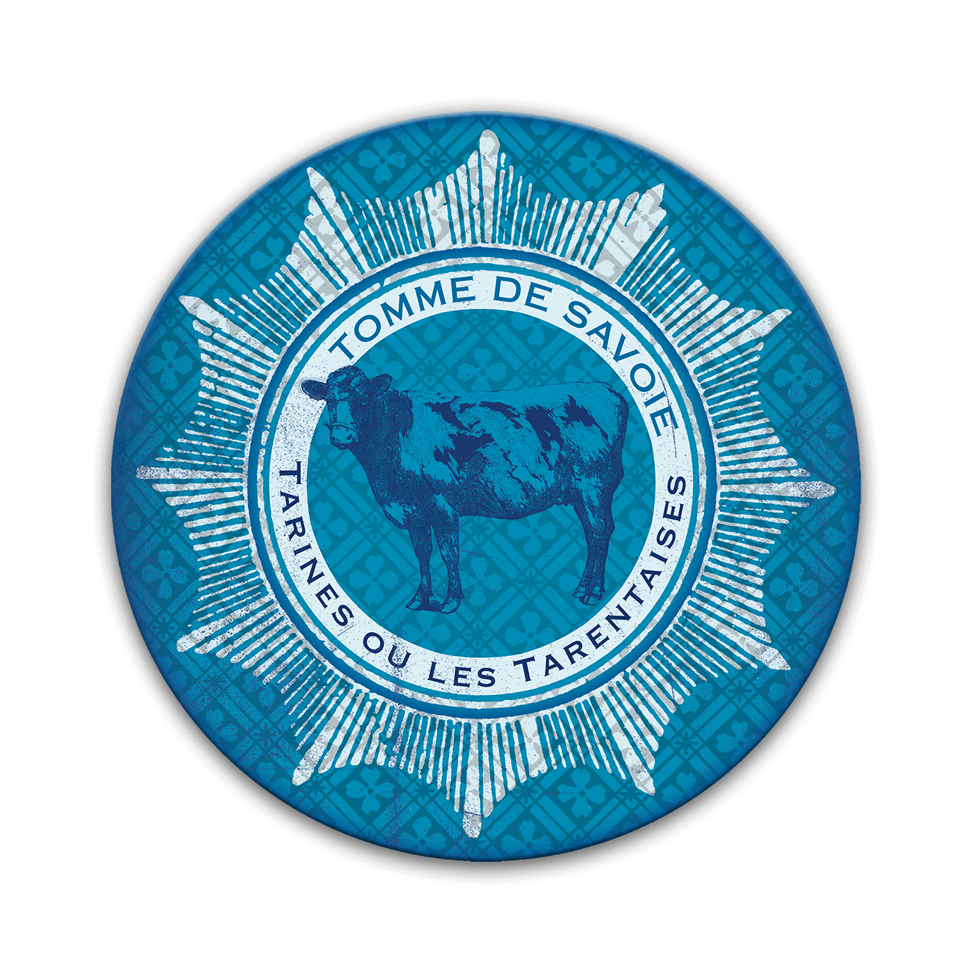 Blue Tomme de Savoie Cheese Label