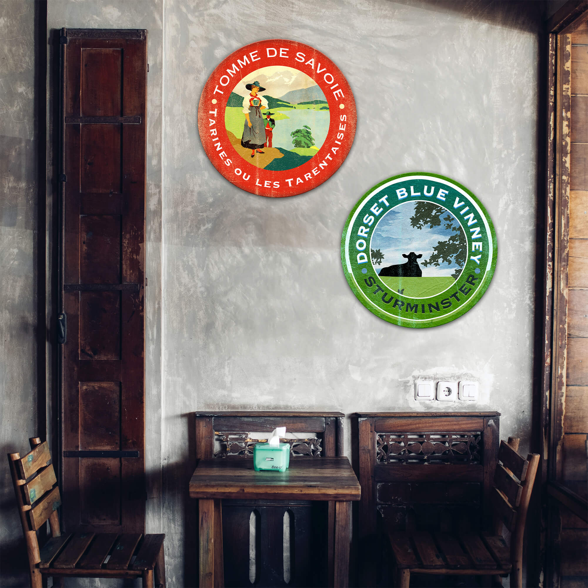 Dorset Blue Vinney Sturminster Cheese Label