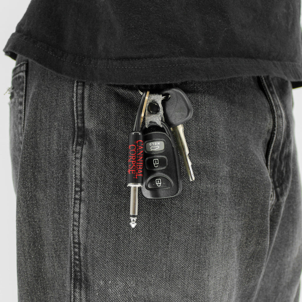 Cannibal Corpse Logo Guitar Plug Keychain