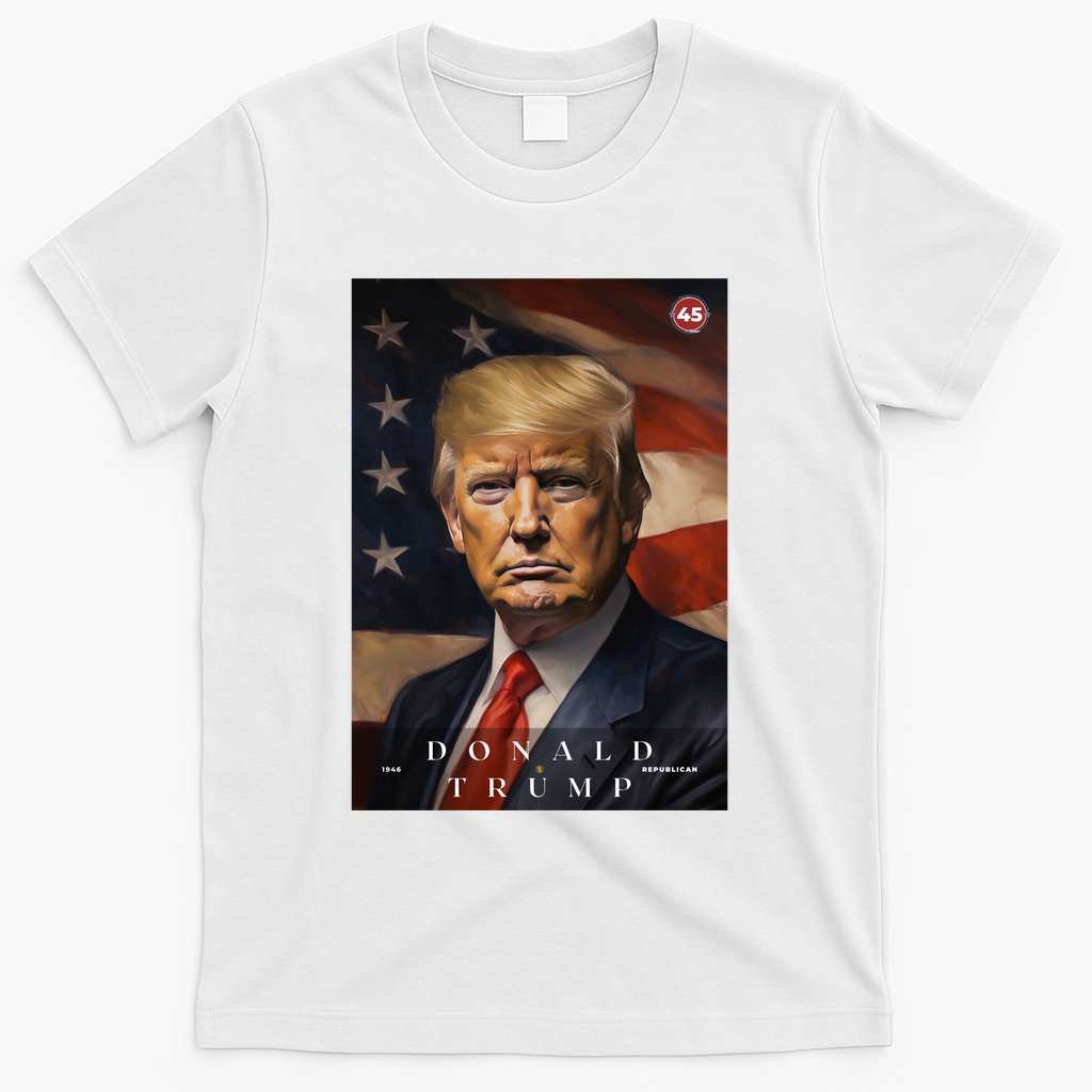 Donald J Trump 45th President Of The United States Portrait T-Shirt