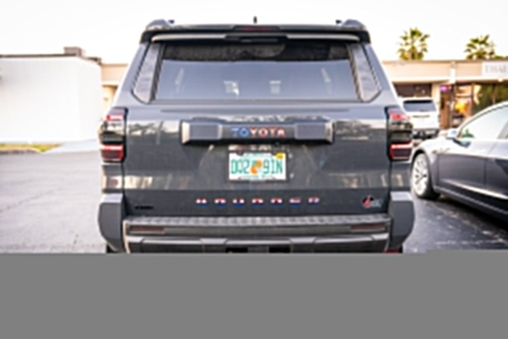 Retro 4 Wheel Drive Full Color Acrylic Emblem - 2024+ Land Cruiser / GX 550 / Tacoma / 2025+ 4Runner
