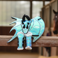 Dragon Saddle Pad, Ear Bonnet & Horse Boot Set, Breathable Shock-Absorbing Equestrian Gear