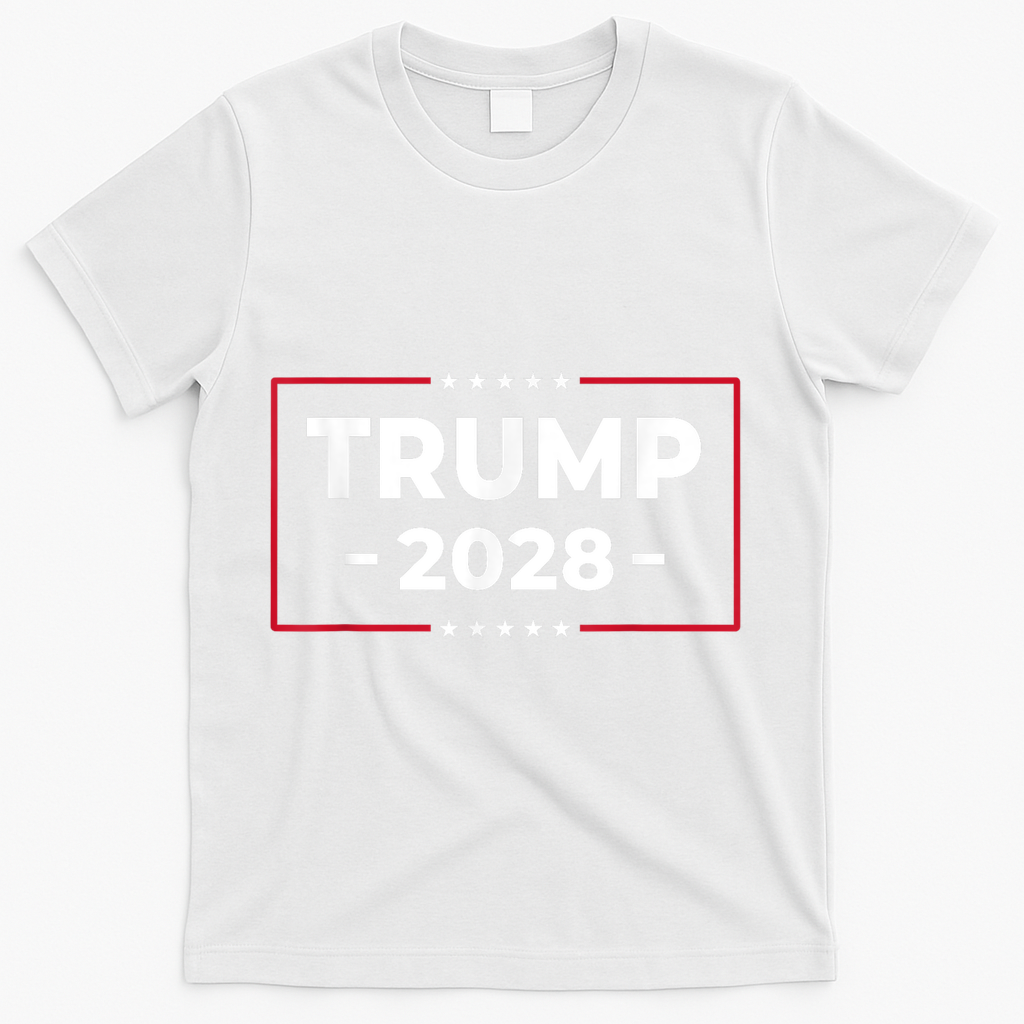Donald Trump 2028 President American Flag Pro Trump Vintage T-Shirt