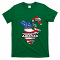Donald Trump American Flag Canada Greenland Gulf Map T-Shirt