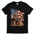 Donald Trump Maga Deer Hunting Parotic American Flag T-Shirt