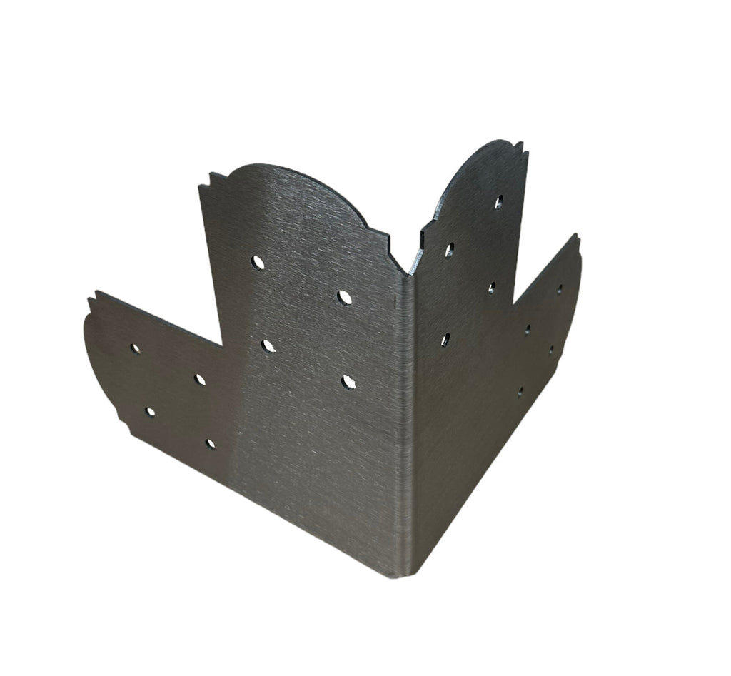 Decorative Design Corner Bracket for 6x6 Post, 6x6 Corner Support Bracket, 6x6 Steel Bracket, 6 inch Post Bracket, 6x6 Corner Bracket
