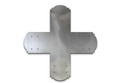 Decorative Design X Bracket for 6x6 Post, 6x6 Bolt Plate, 6 Inch X Support Bracket, Steel Bracket, 6 inch Cross Bracket