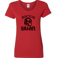 Dr. Satan House of 1000 Corpses Womens V Neck Shirt Tee Horror Halloween