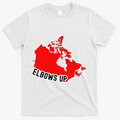 Elbows Up - Canada Map - Anti Trump - True North - Never 5 T-Shirt