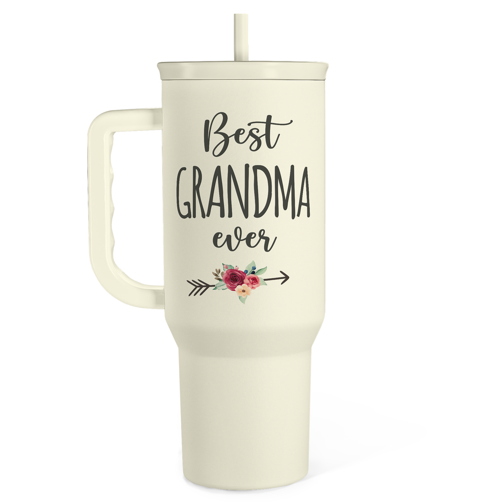 Beige Grandma Slidemate | Slider Tumbler with Handle 40oz